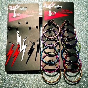 2/$20 brand new 12 pairs earrings